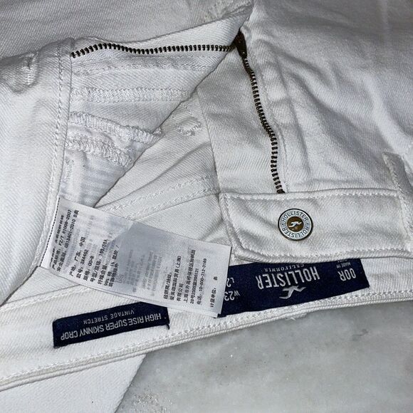 Hollister High Rise Super Skinny Crop Vintage Stretch Jeans - Picture 14 of 14